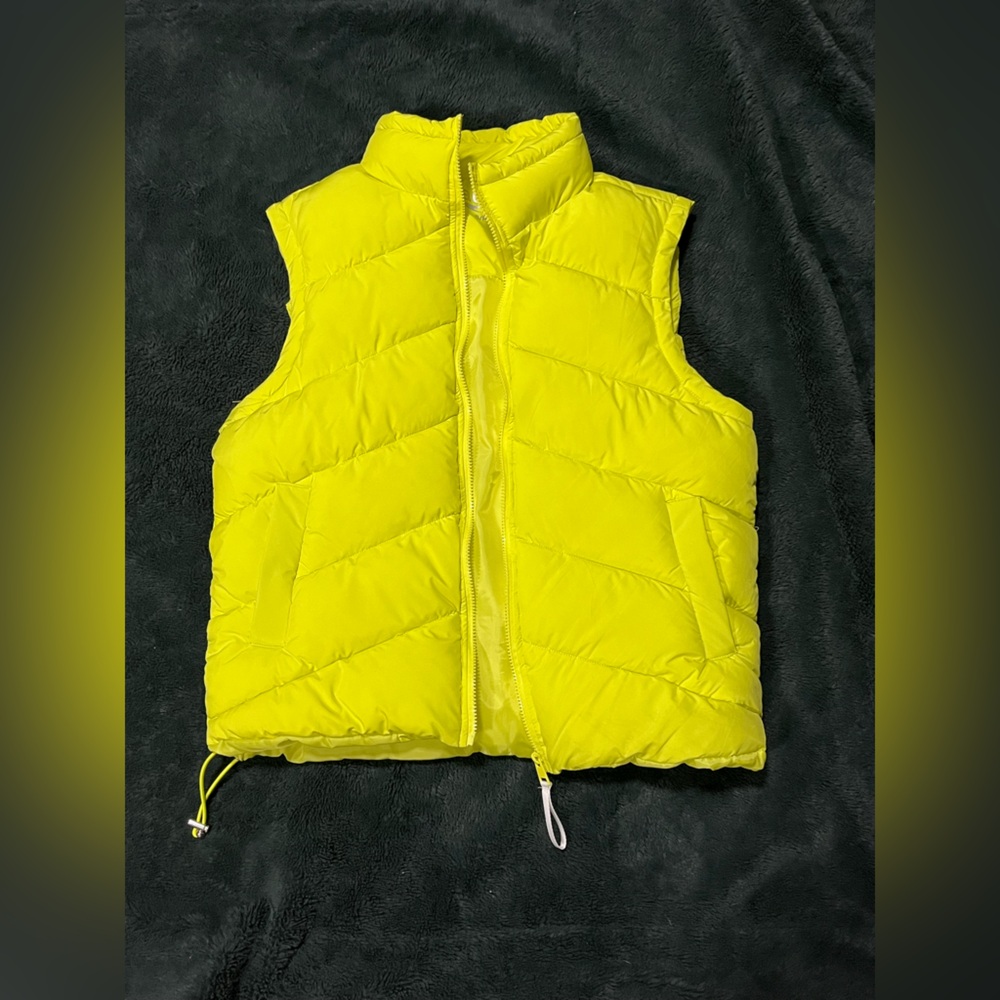 4/$25 ACX Neon Yellow Sleeveless Puffer
